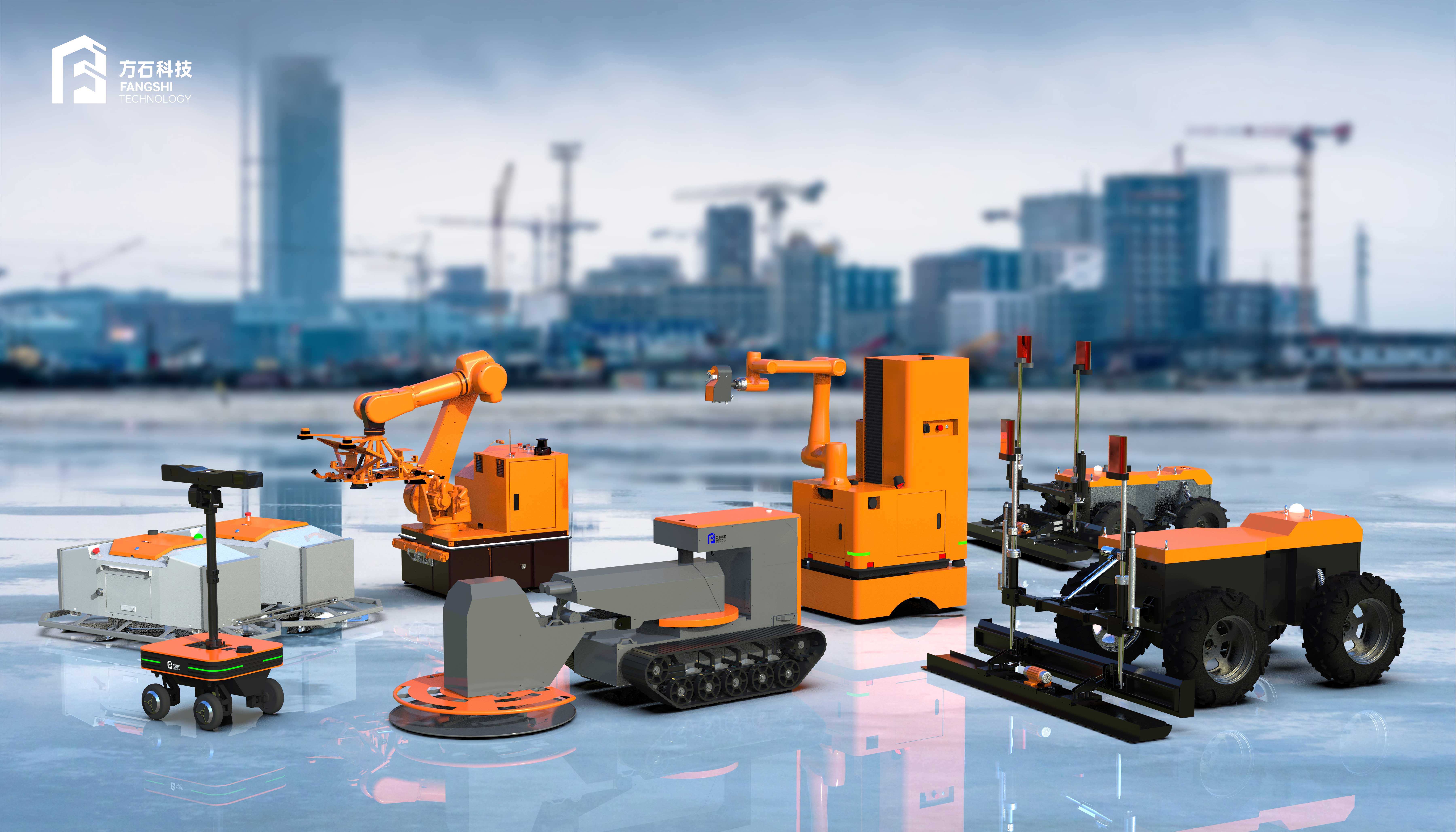 建筑机器人公司_喷涂机器人_地砖铺贴机器人_地坪机器人_建筑测量机器