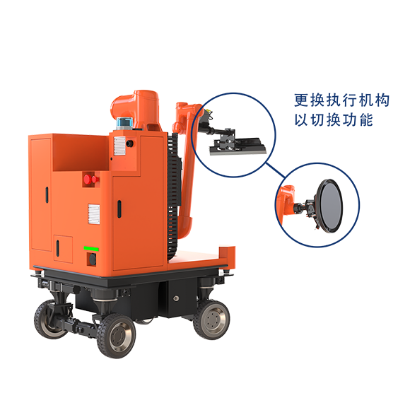 地库喷刮打磨一体机器人